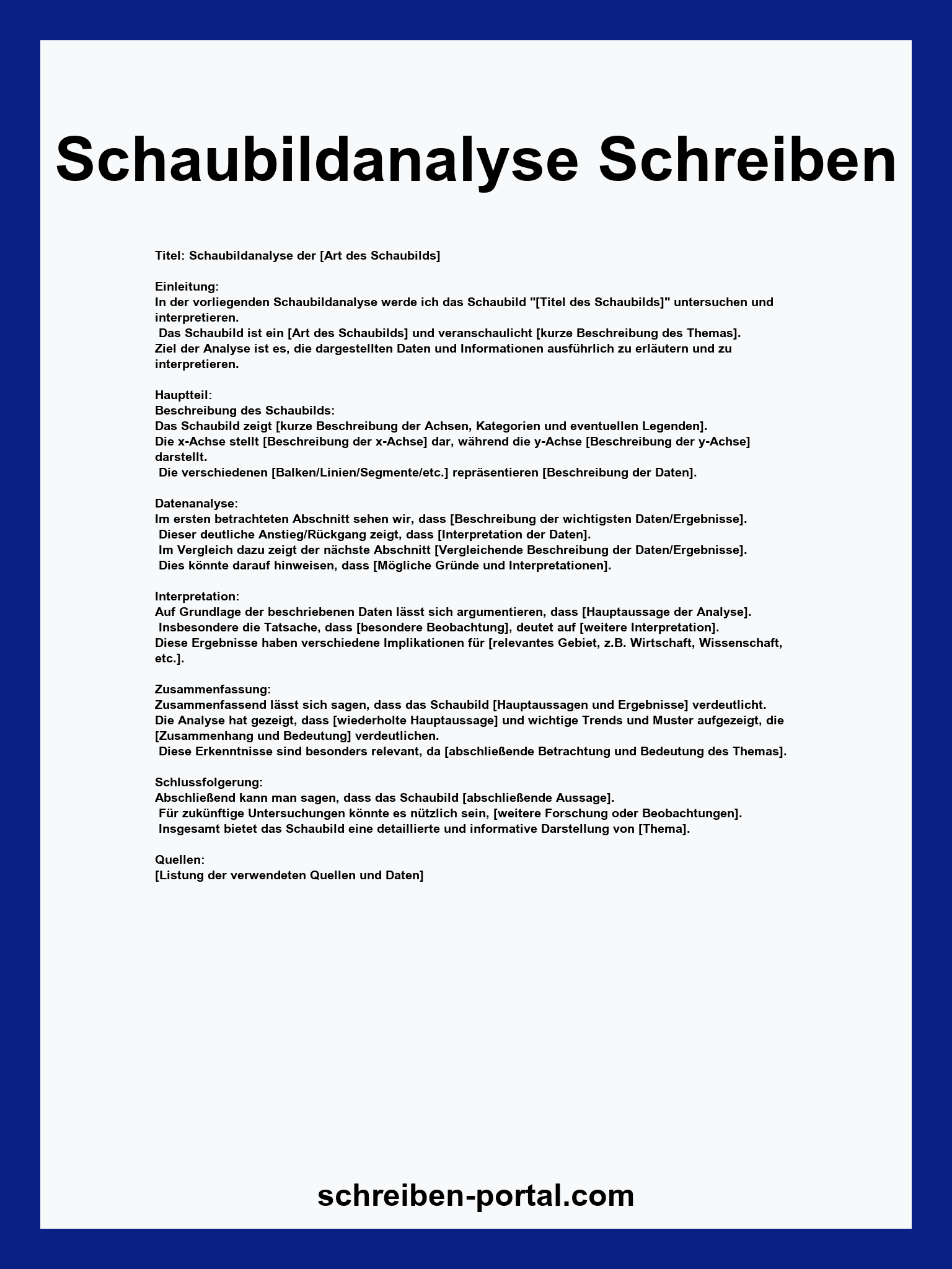 Schaubildanalyse Schreiben